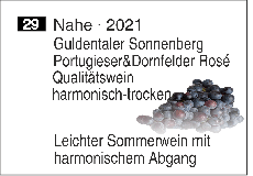 2021 Guldentaler Sonnenberg · Portugieser&Dornfelder Rosé