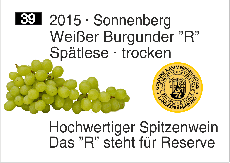 2015  Sonnenberg  Weier Burgunder R