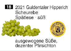 2021 Guldentaler Hipperich · Scheurebe Spätlese