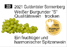 2021 Guldentaler Sonnenberg · Weißer Burgunder S