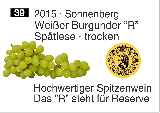 2015 · Sonnenberg · Weißer Burgunder R