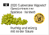 2020 Guldentaler Hipperich · Gewürztraminer Spätlese · feinherb
