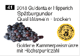 2018 Guldentaler Schlosskapelle · Blauer Spätburgunder