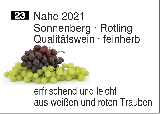 2021 Guldentaler Sonnenberg · Rotling feinherb